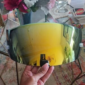 Scorpion R420 Gradient Reflective Visor | Gold & Green